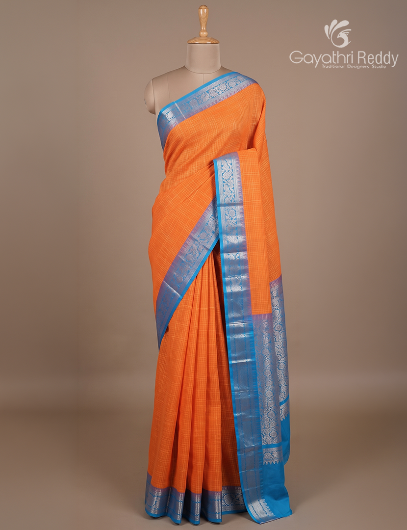 Pure Gadwal Cotton Saree-GGC1629