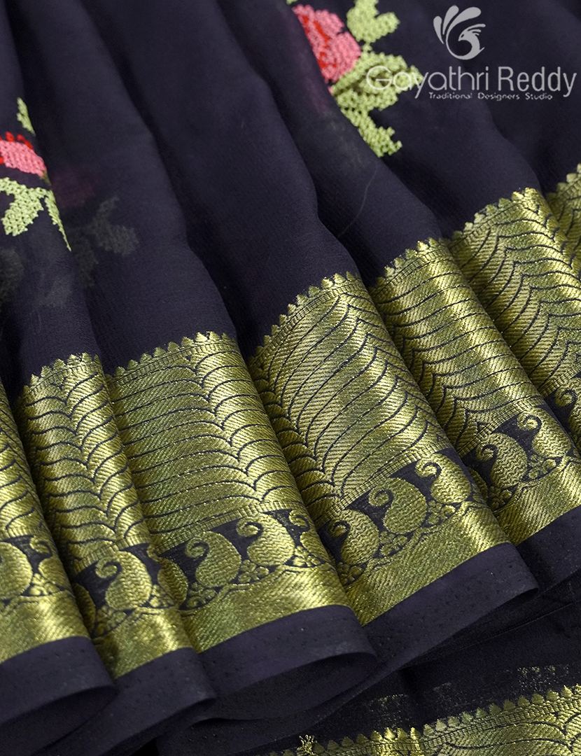CHIFFON FANCY SAREE-PCF324
