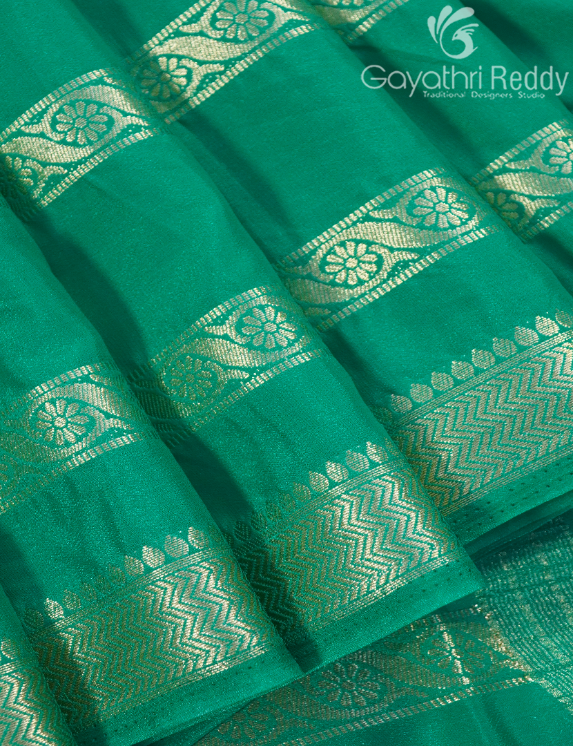 SEMI MYSORE CRAPE SAREE-SMC351