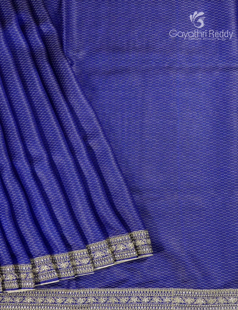 Pure Desi Tussar Fancy Saree in Royal Blue