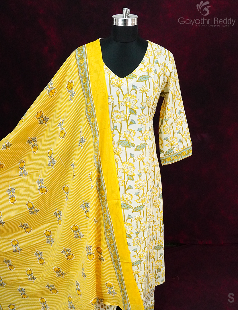 READYMADE DRESS SET(3PC)-KDS1203