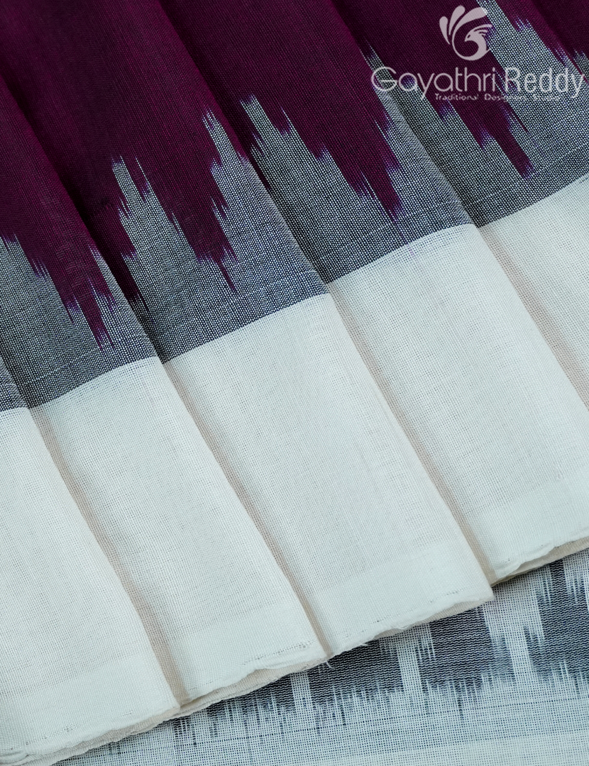 PURE IKKAT COTTON (H.L) SAREE-IKC1047