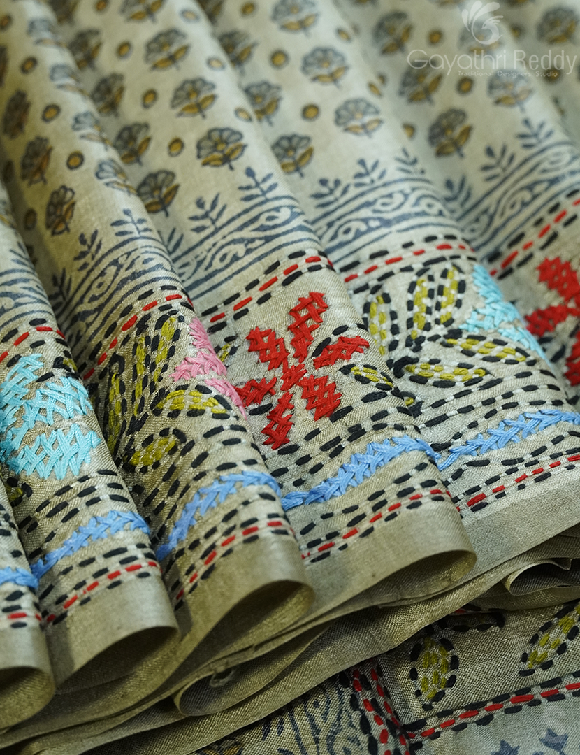 PURE DESI TUSSAR KANTA WORK-TS1517