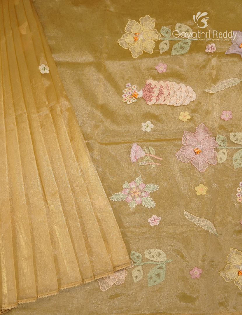 Organza Fancy Saree-FO1076