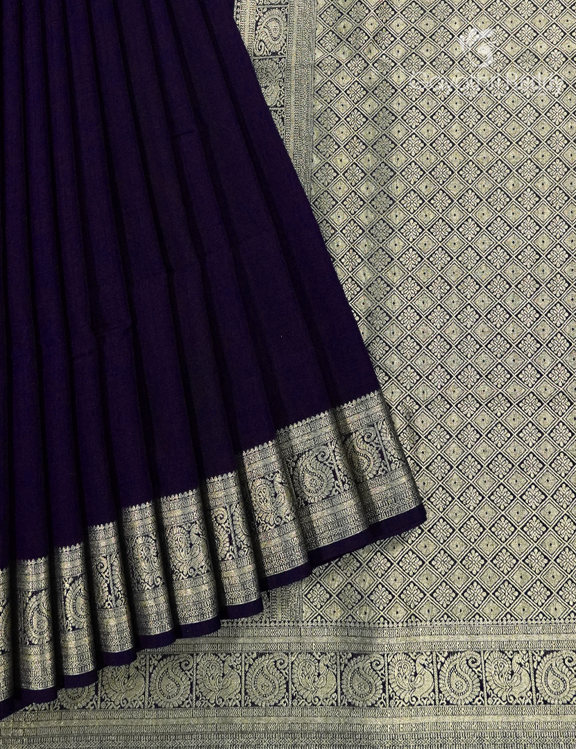 Semi Tussar Saree in Black