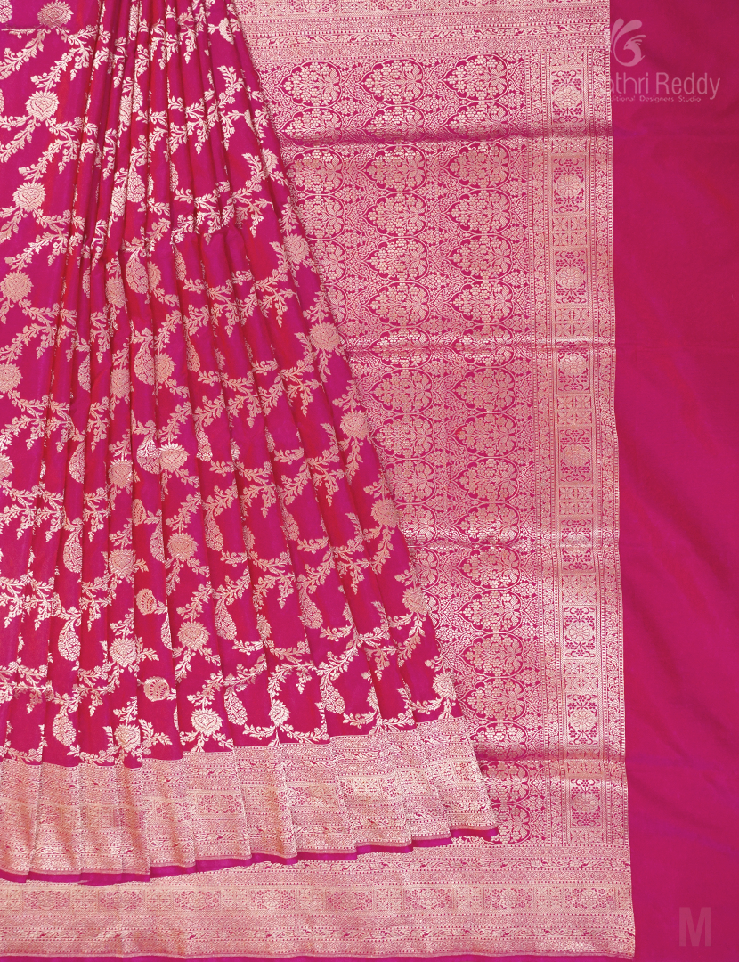 PURE BANARAS KATAN SILK JAAL-BP1086
