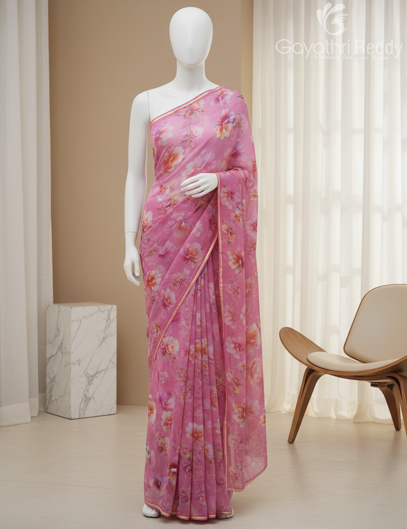 CHIFFON SAREE-SH683