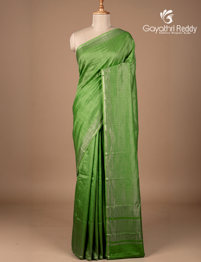 Pure Tissue Saree in Green