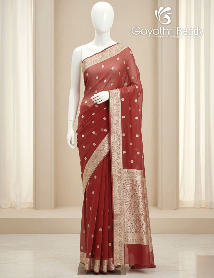 BANARAS CHIFFON SAREE-BCH15