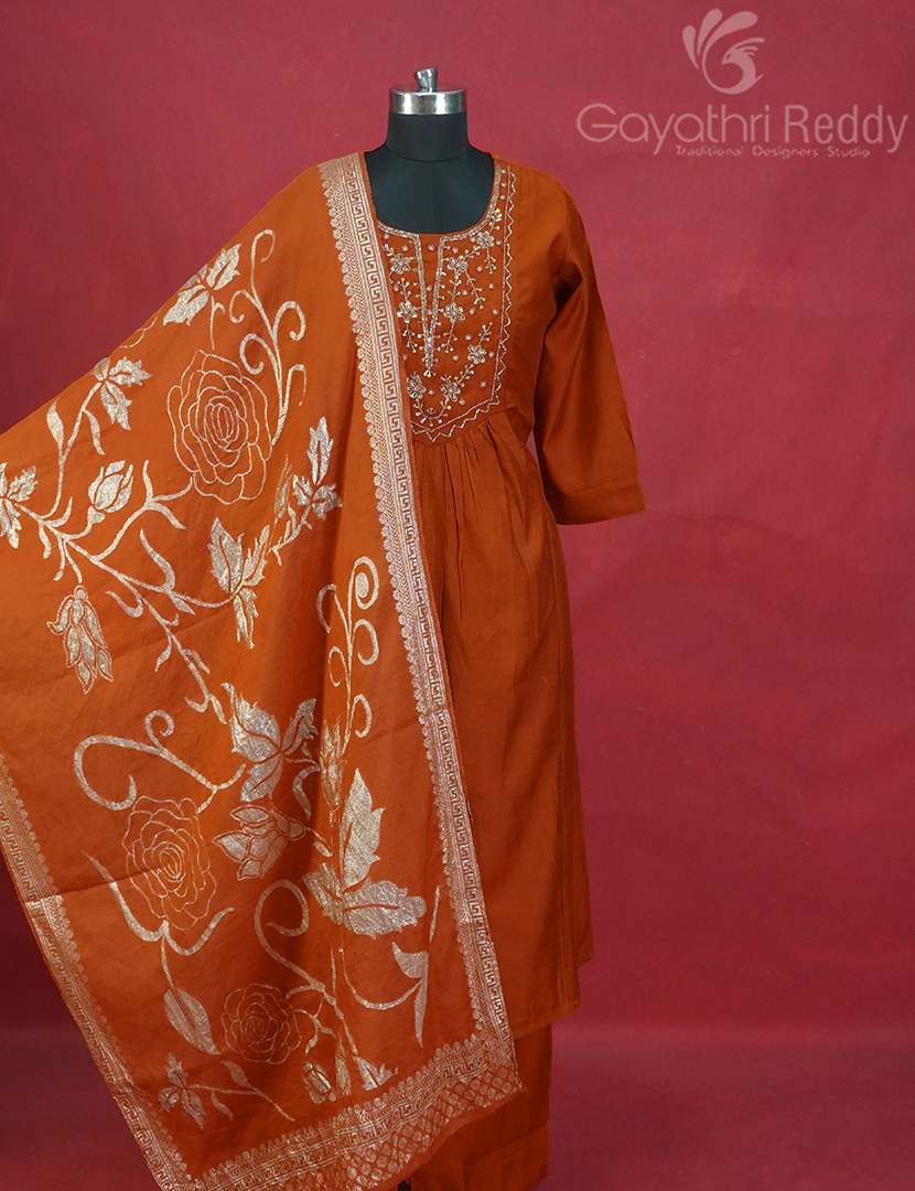 READYMADE DRESS SET(3PC)-KDS1226