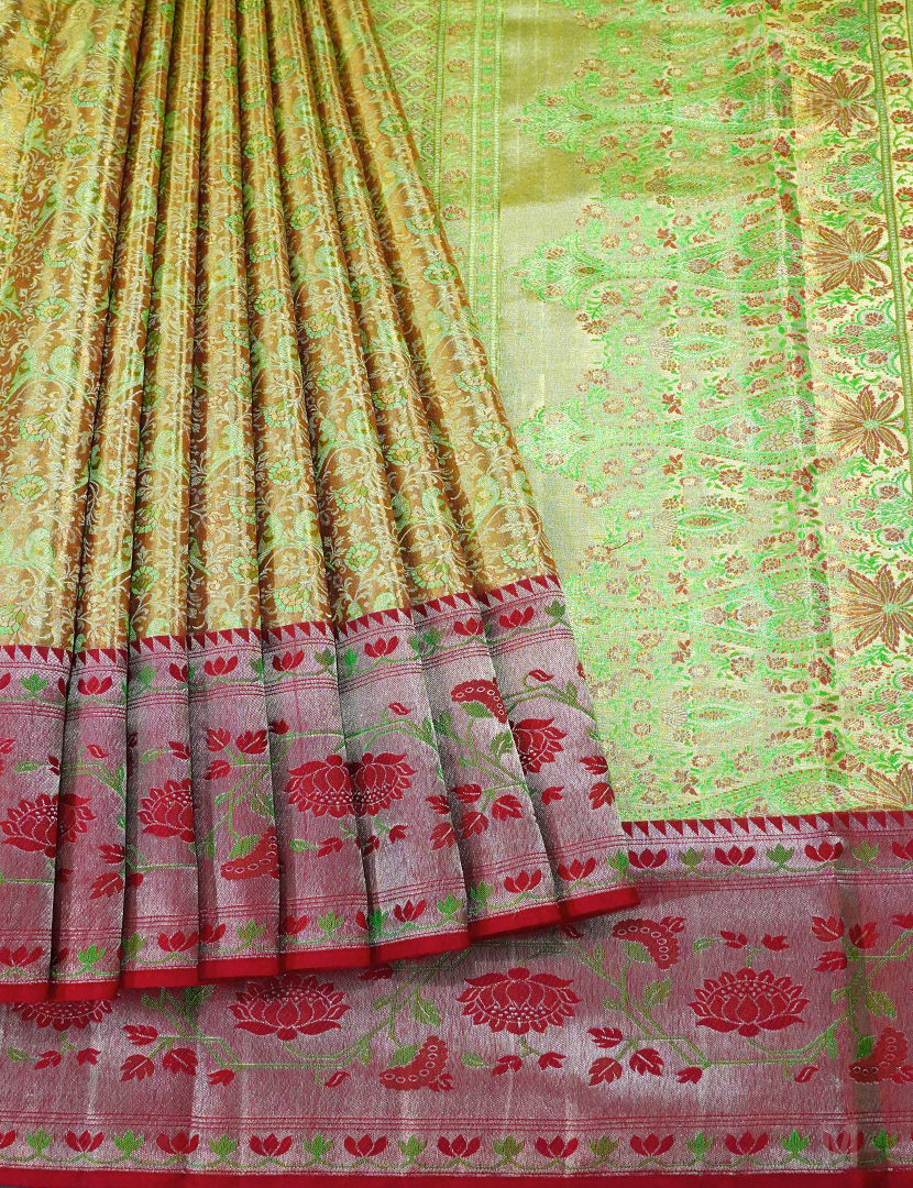PURE KANCHI PATTU MEENAKARI SAREE-KP7488