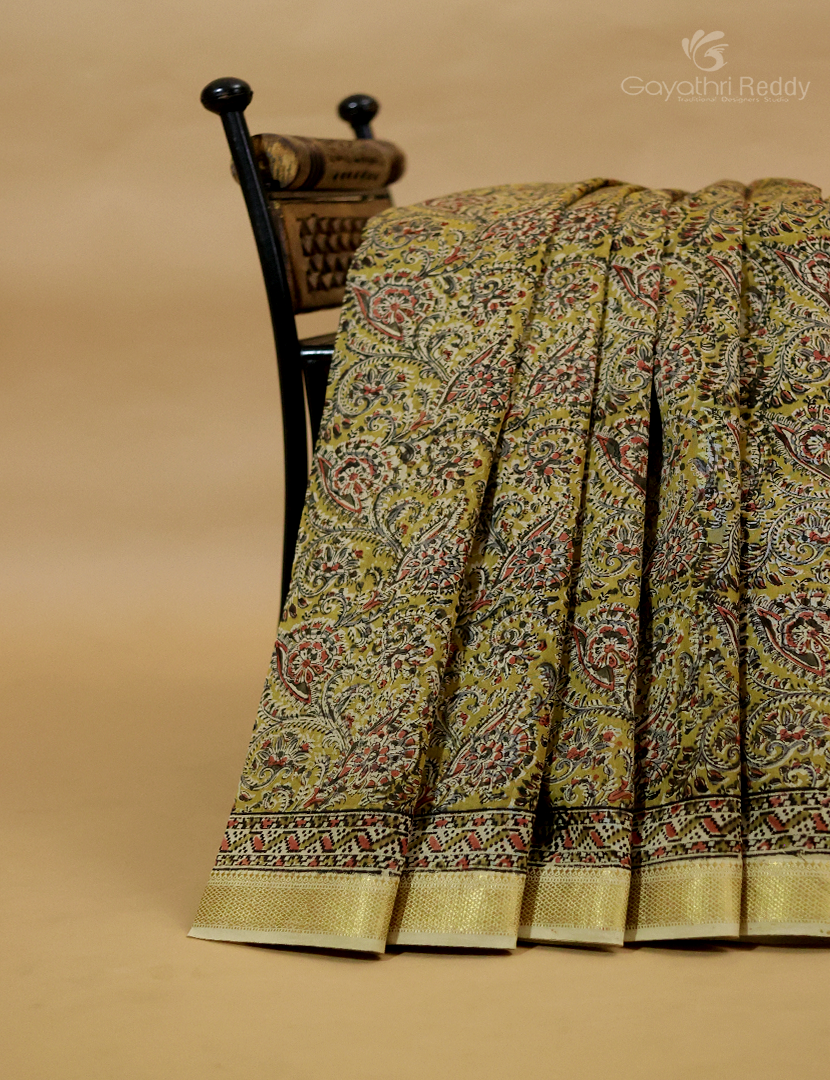 PURE KALAMKARI CHANDERI-KCS39