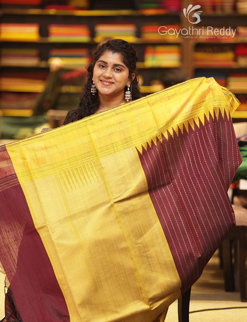 PURE KHADI PATTU SAREE-KHP1353
