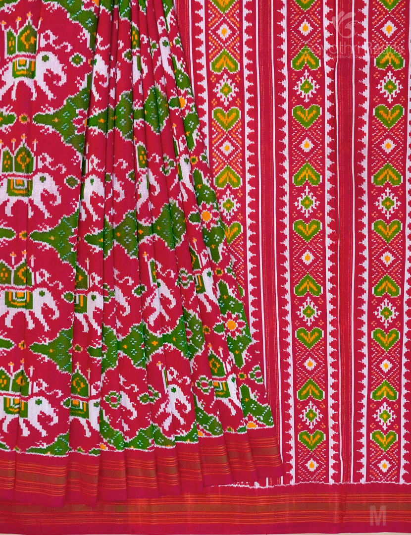 PURE TWILL IKKAT PATTU-IP717