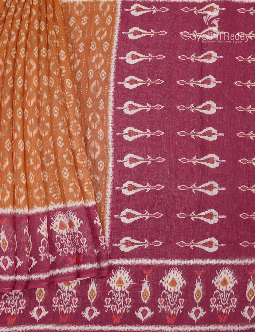 Linen Cotton Saree-L1501
