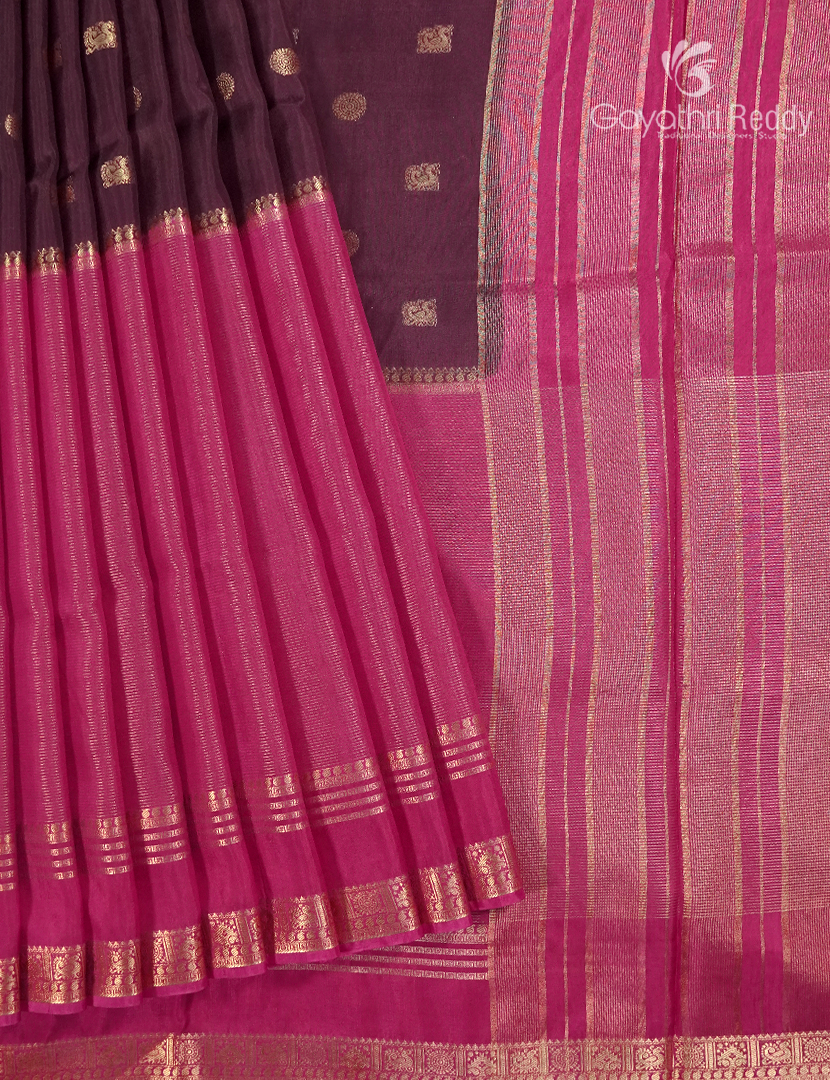 Semi Mysore Crepe Saree-SMC562