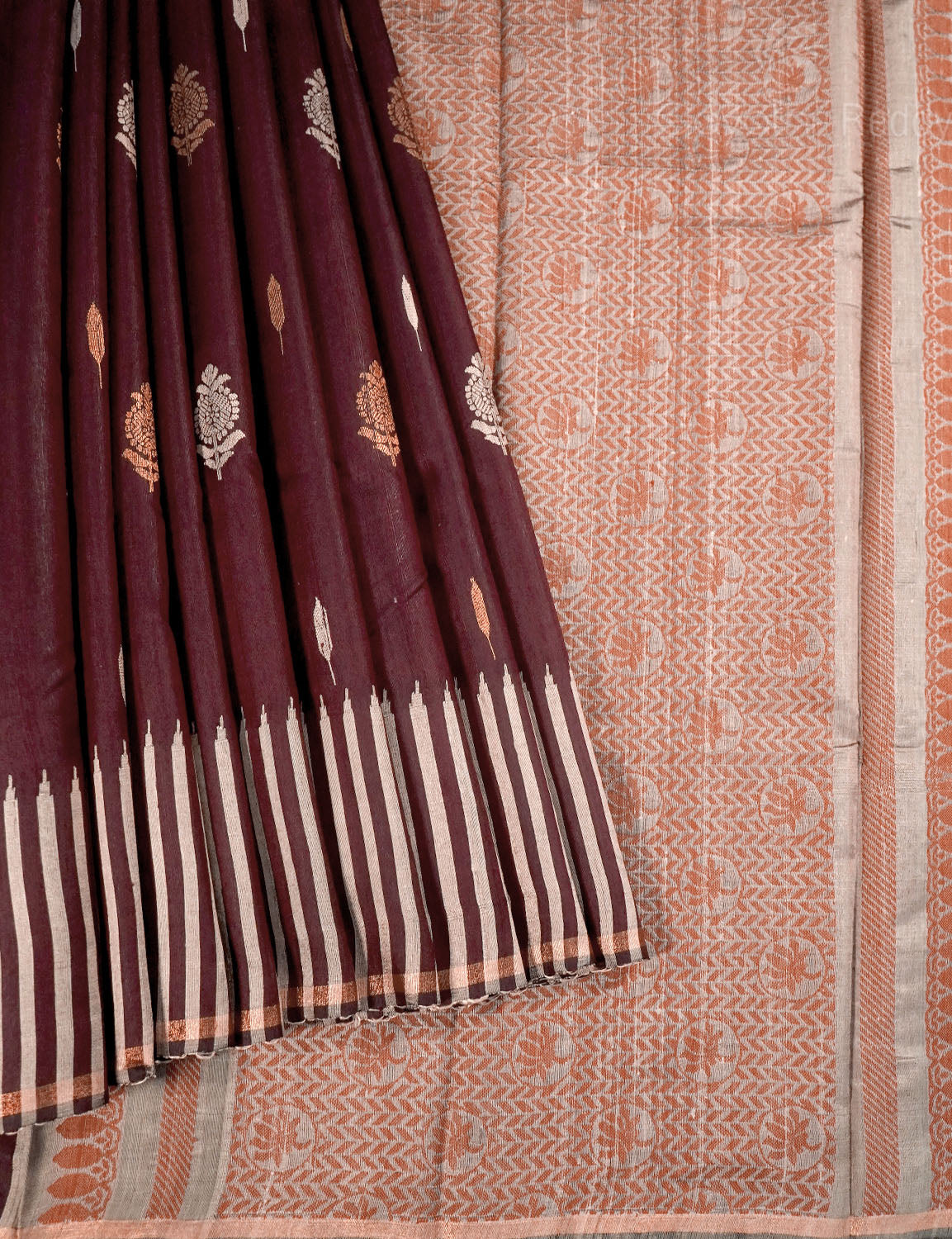 PURE KHADI PATTU SAREE-KHP1301
