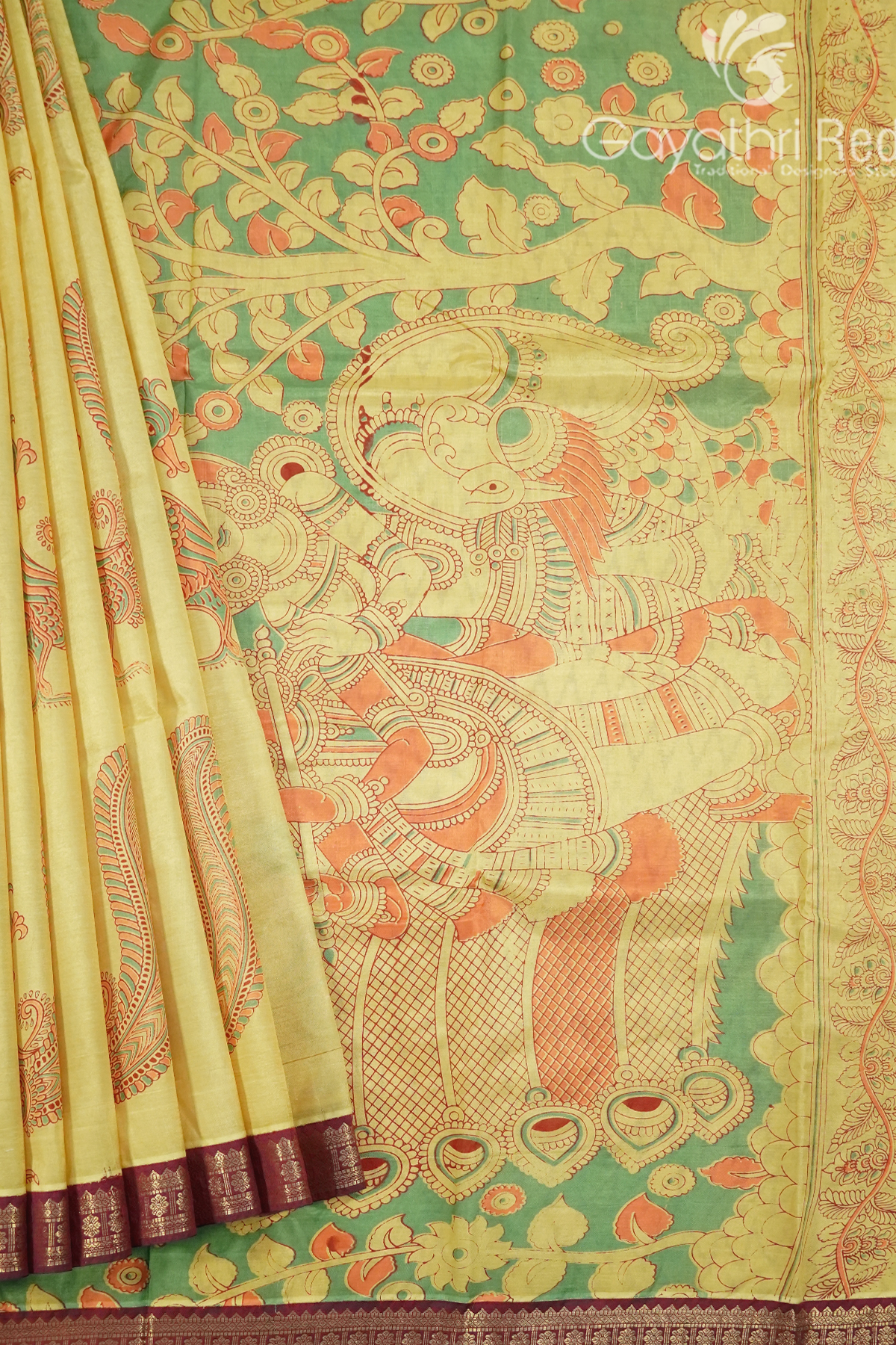 MANGALAGIRI PRINTED SAREE-MP136