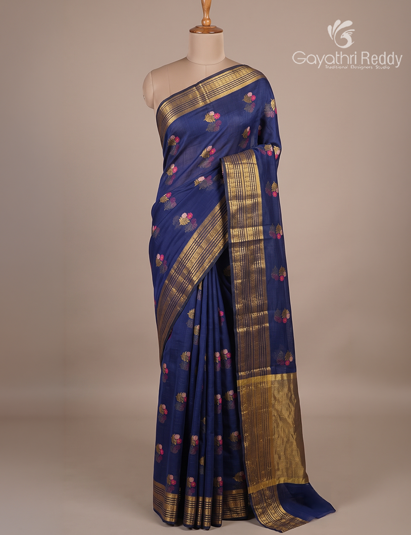 Pure Silk Kota Saree in Blue