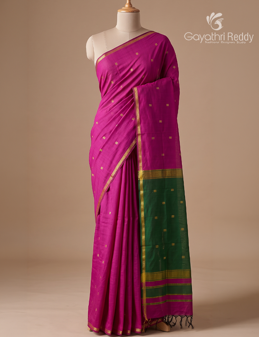 Sico Saree in Purple and Green