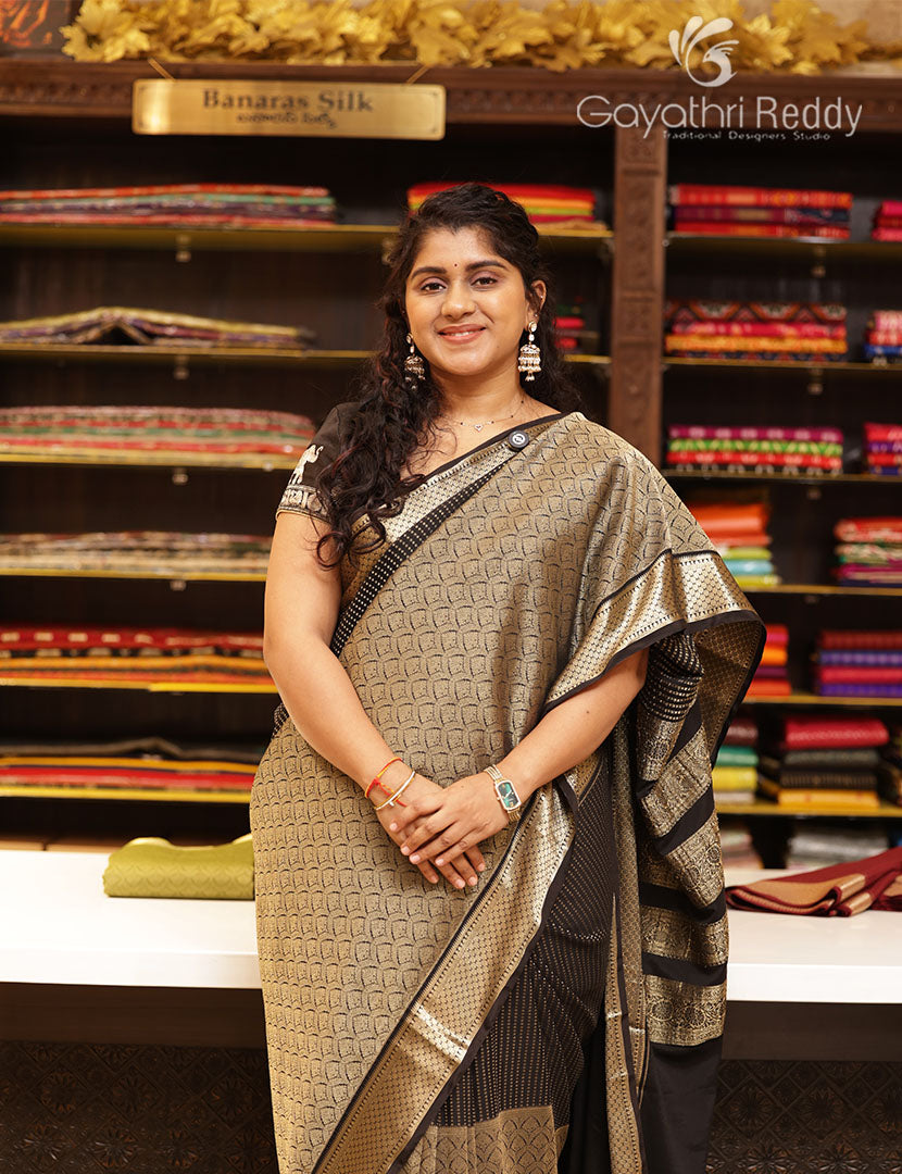 MYSORE CREPE BROCADE SAREE-MCB45