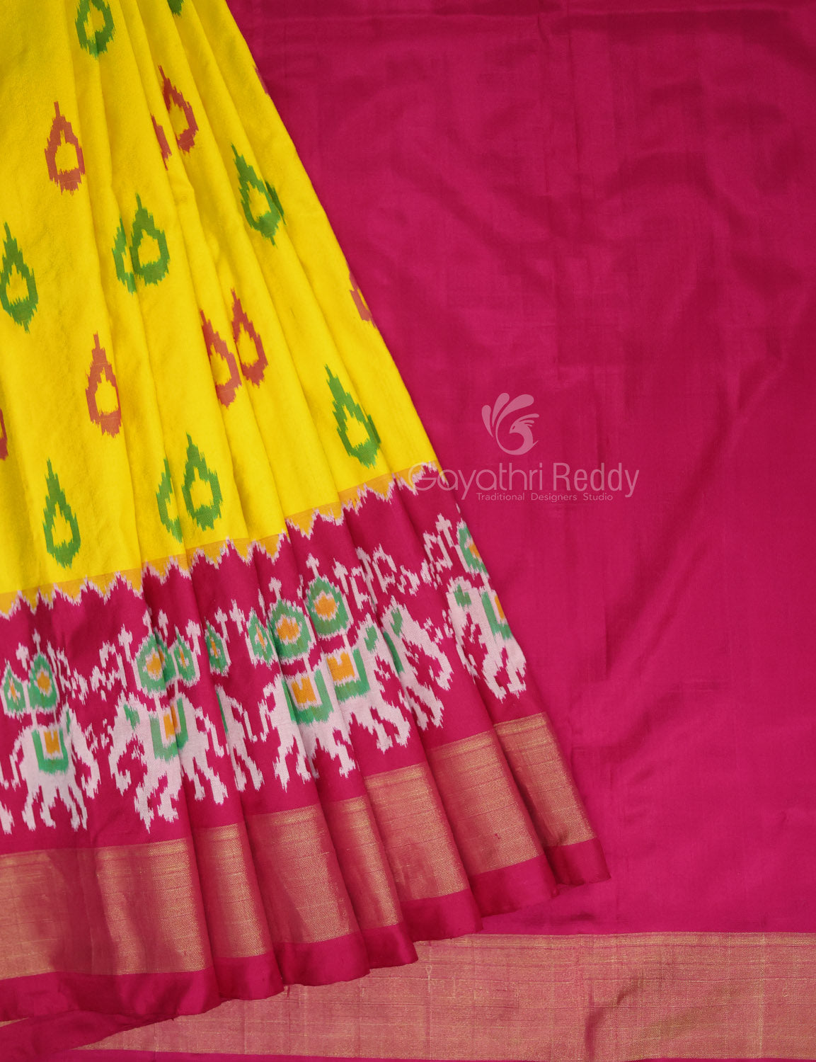 PURE IKKAT PATTU PAVADAS(MEDIUM SIZE)-IPL33