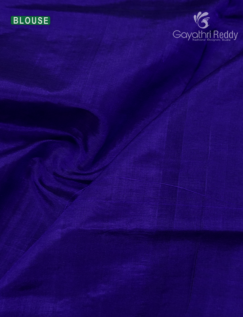 Pure Arani Sico Saree in Deep Blue