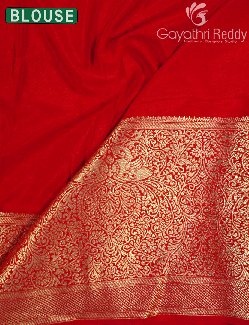 SEMI MYSORE CREPE SAREE-SMC409