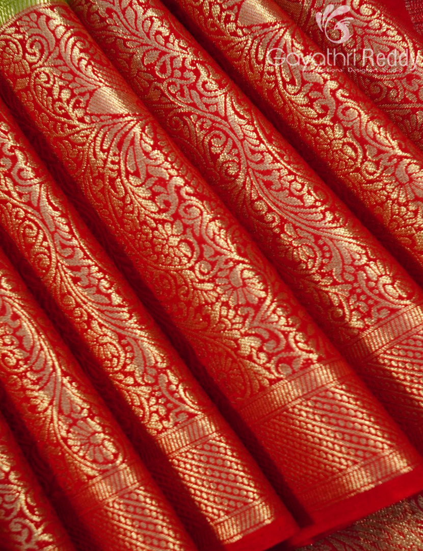 SEMI MYSORE CREPE SAREE-SMC409