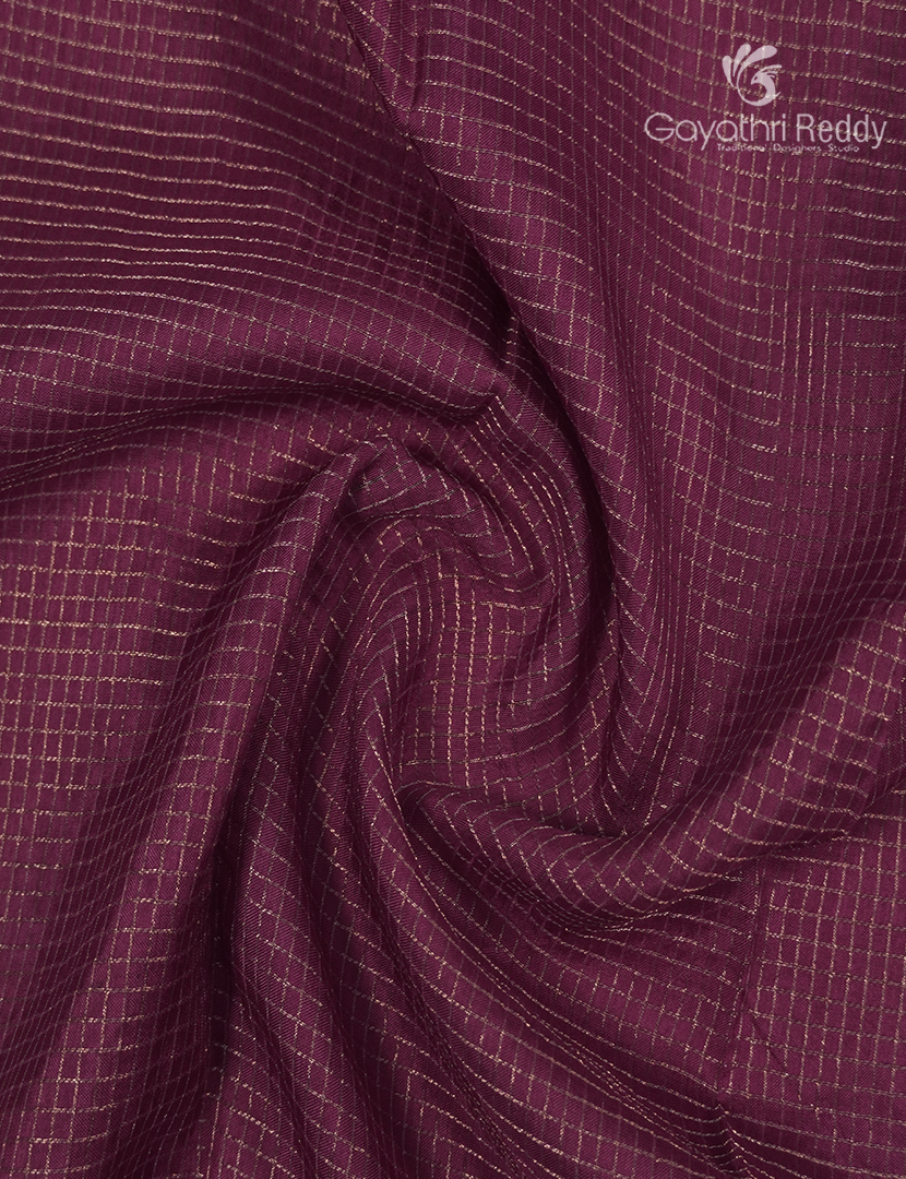 Semi Mysore Crepe Saree in Jamun