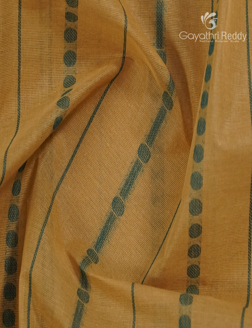 Pure Kanchi Cotton Saree in Deep Beige
