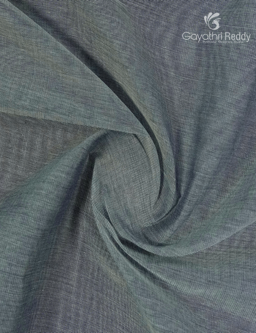 Pure Handloom Cotton Saree in Grey