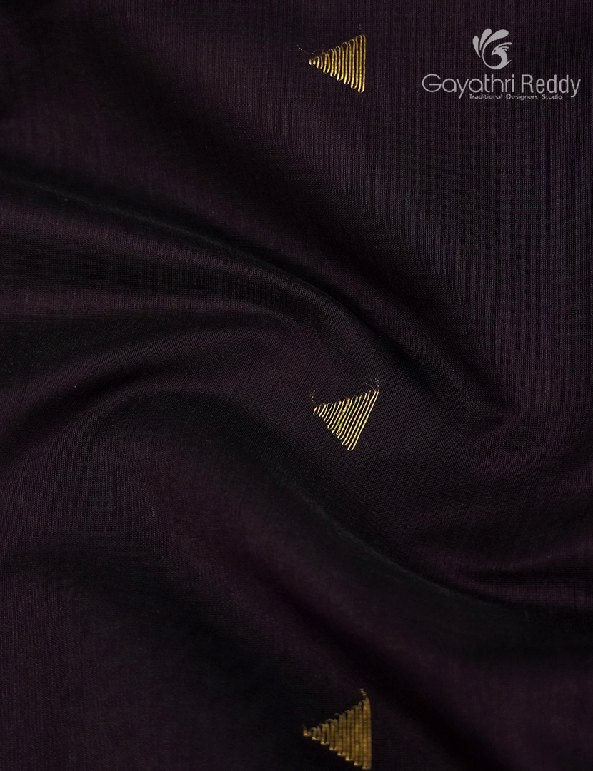 Pure Chanderi Sico Saree in Deep Snuff