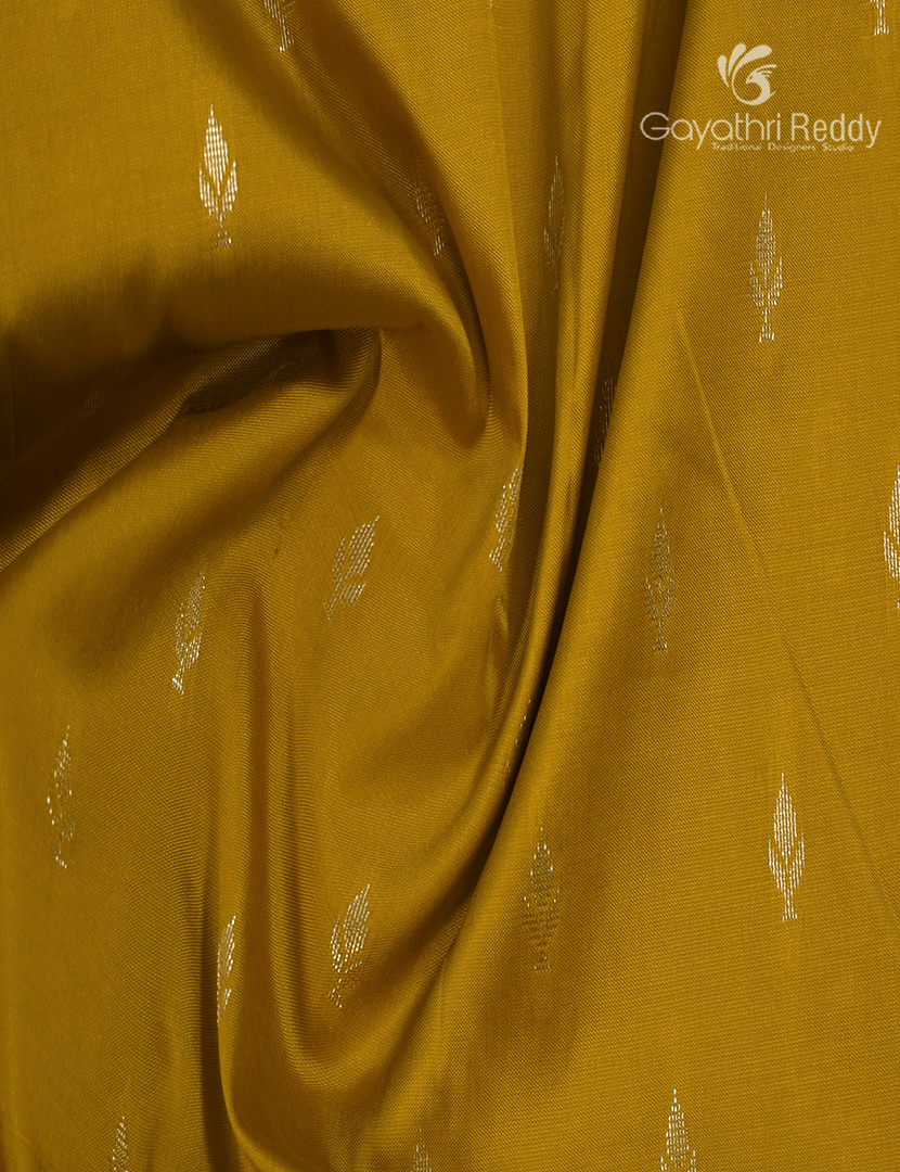 Semi Banaras Katan Silk Saree in Mustard