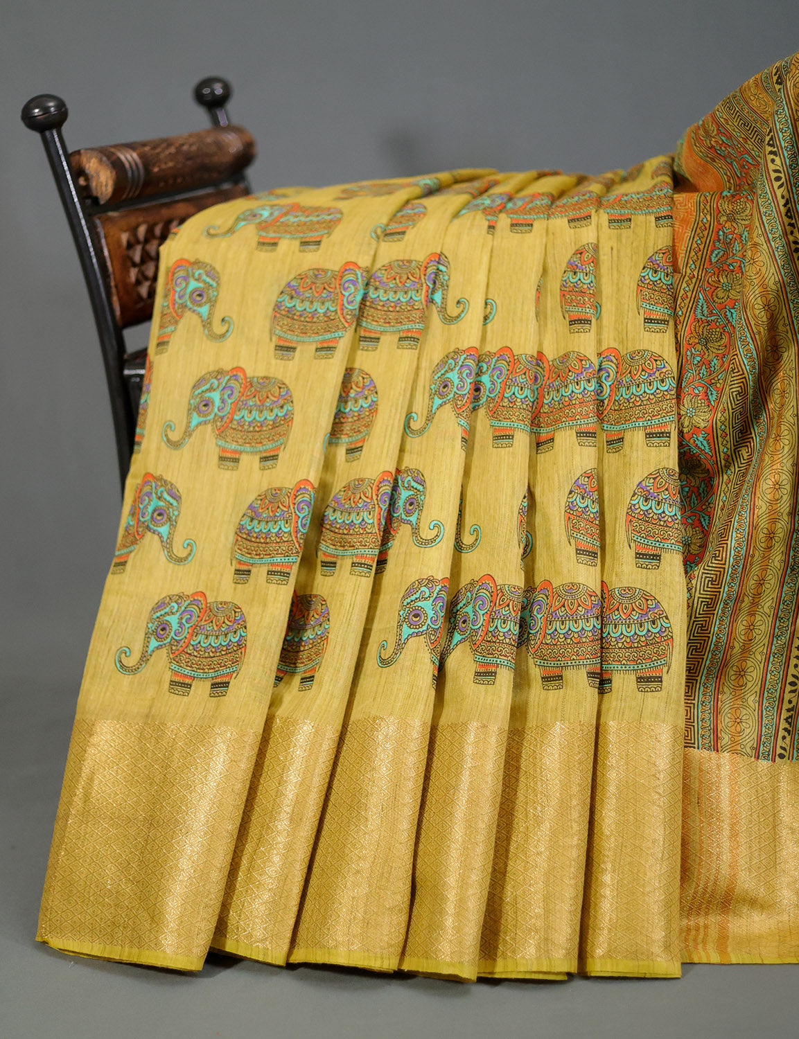 GHICHA SILK SAREE-GCS10