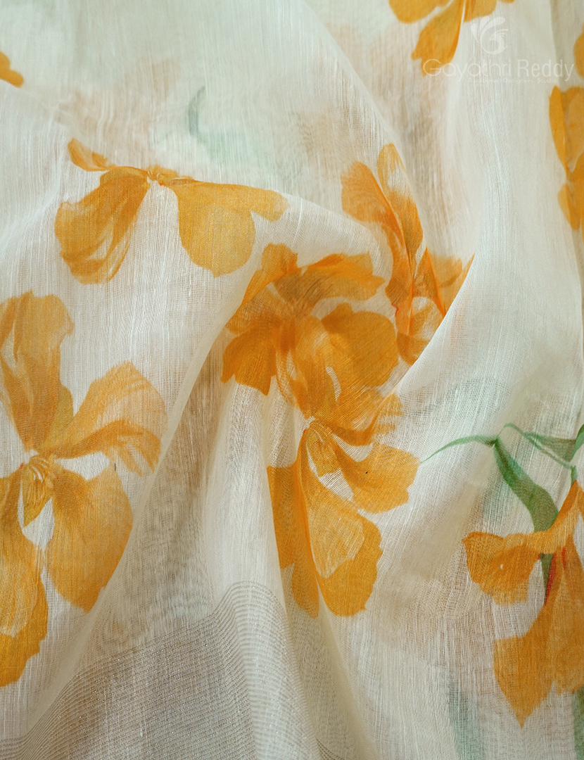 PURE LINEN SAREE-L1345