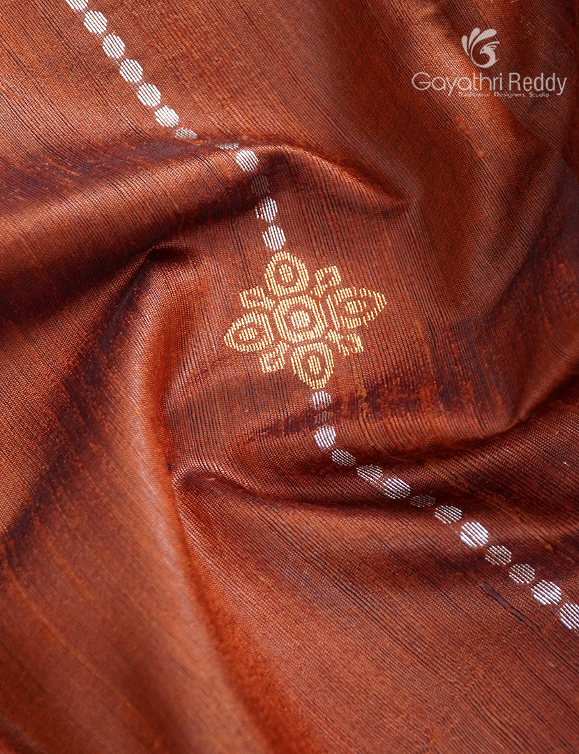 Pure Khadi Pattu Saree in Deep Mustard