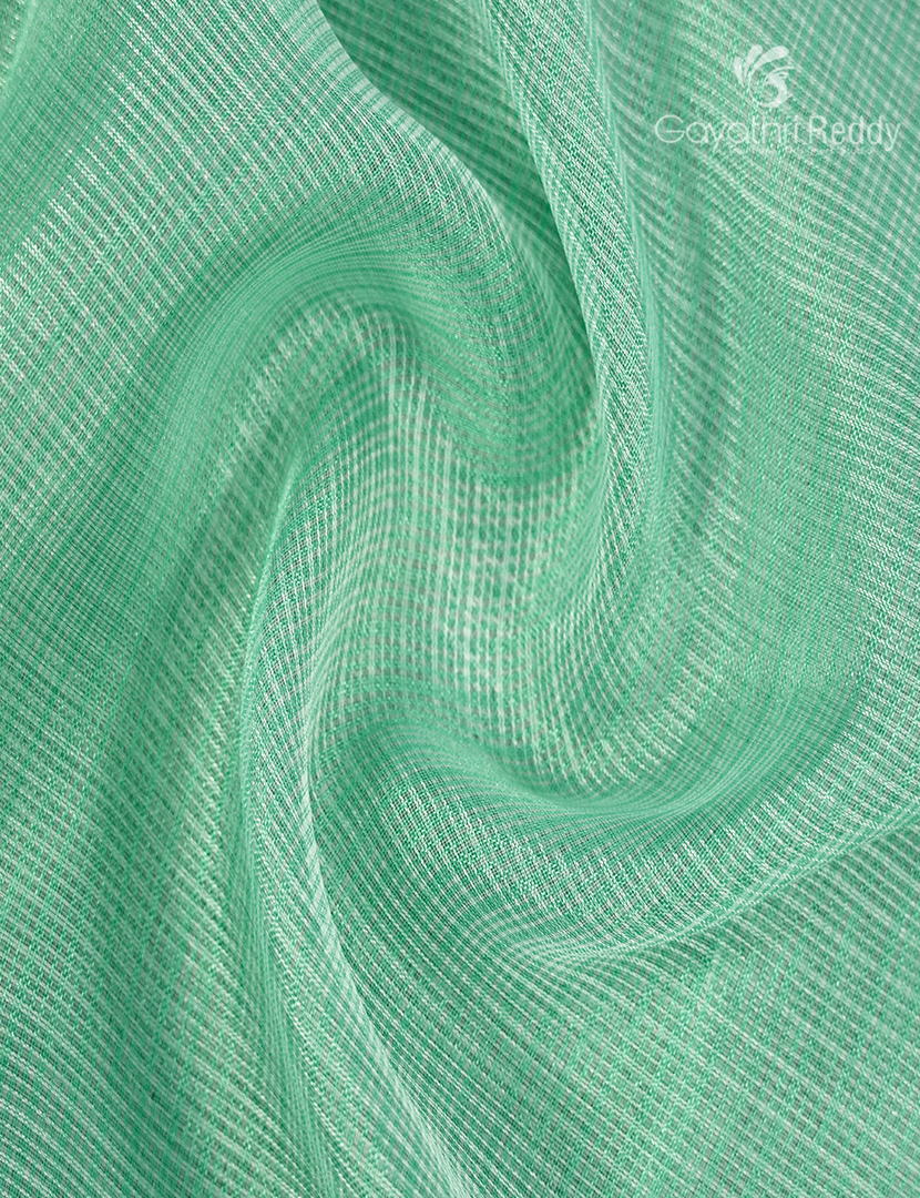 Kota Fancy Saree in Pastel Sea Foam Green