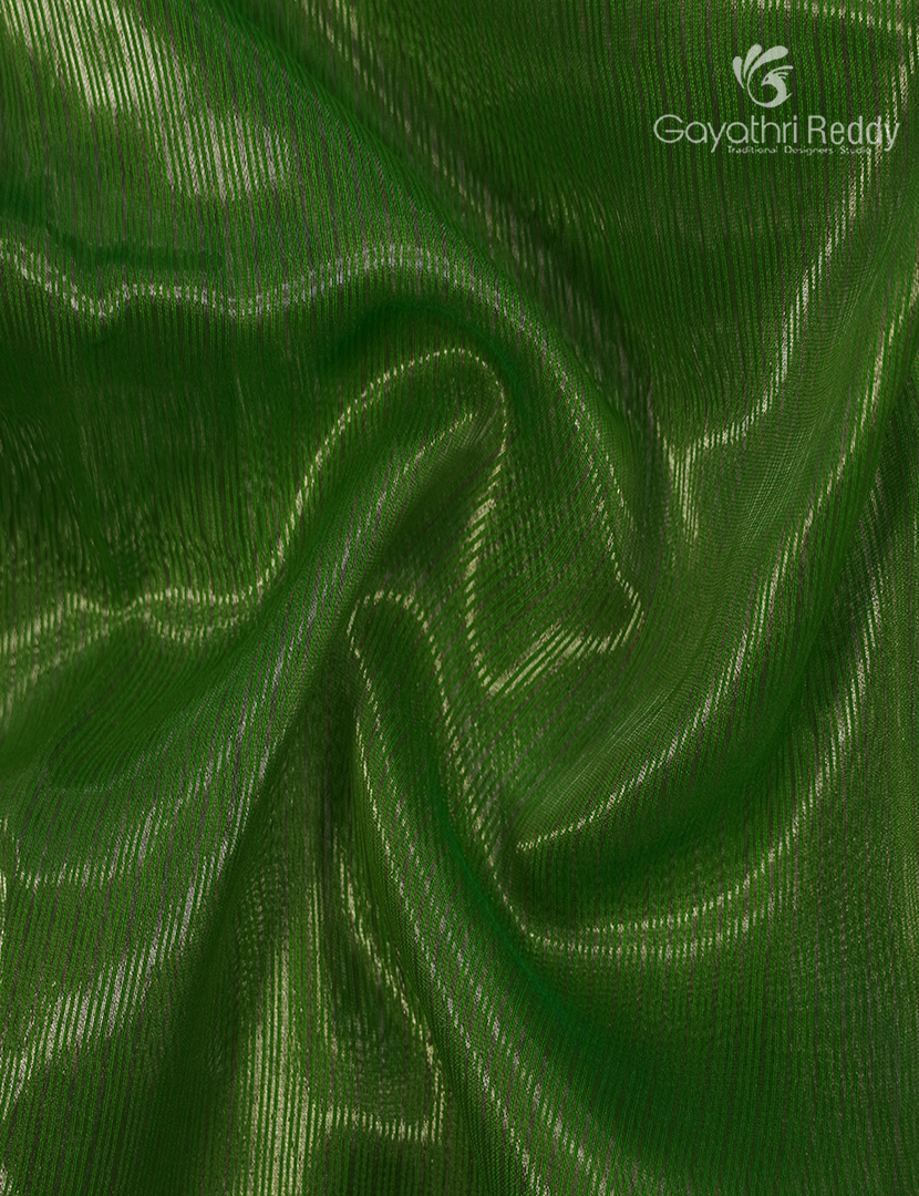 Pure Tissue Saree in Green