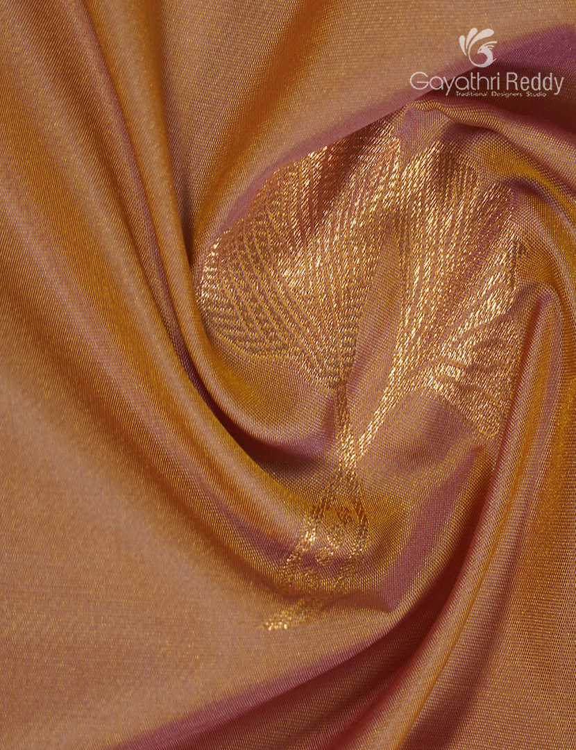 Semi Kanchipuram Art Silk Saree in Peach