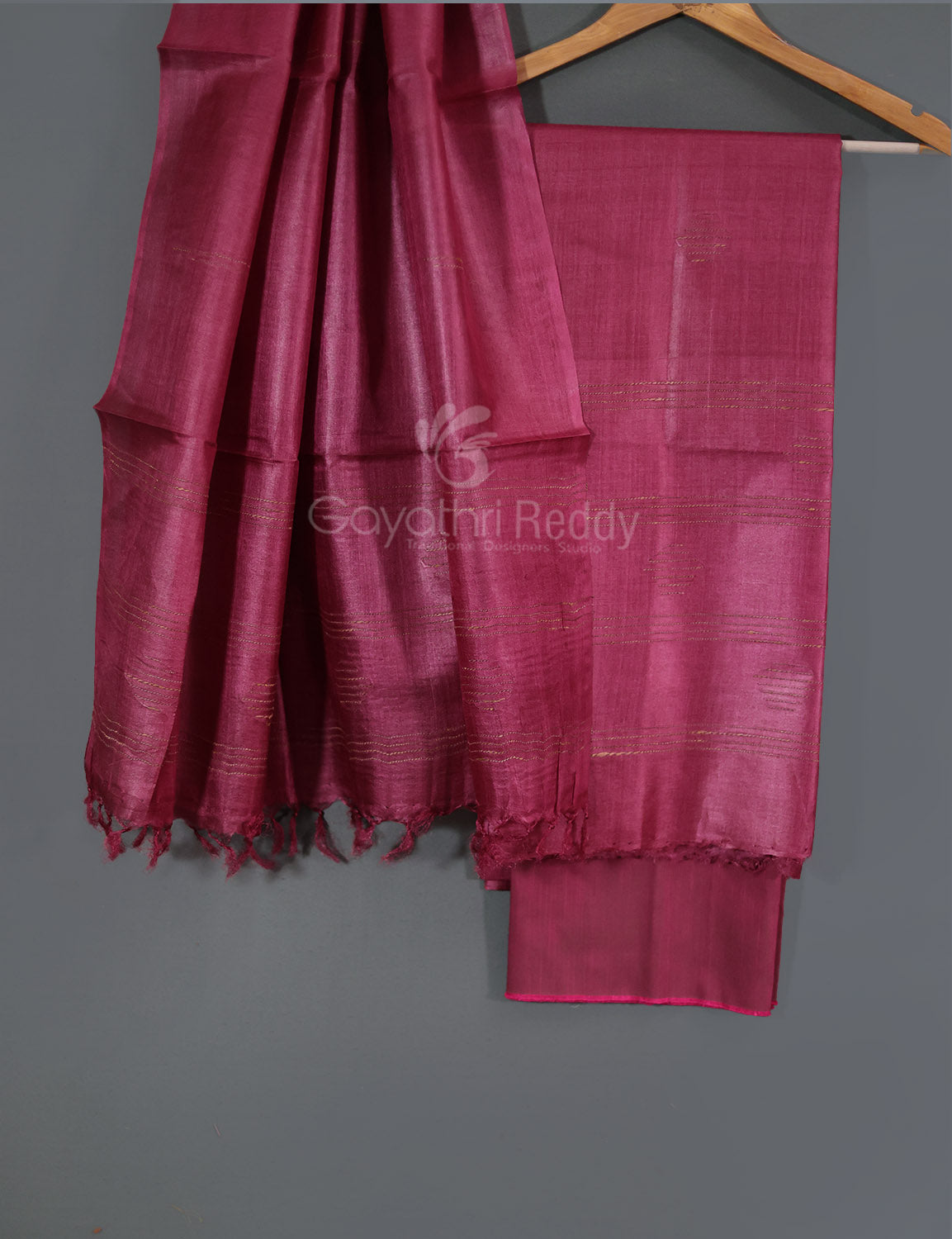 PURE DESI TUSSAR SILK DRESS MATERIAL-TSD20