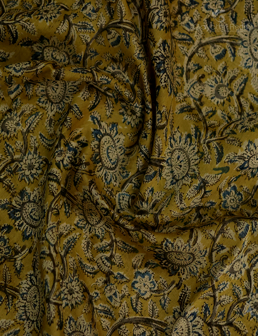 PURE KALAMKARI CHANDERI-KCS43