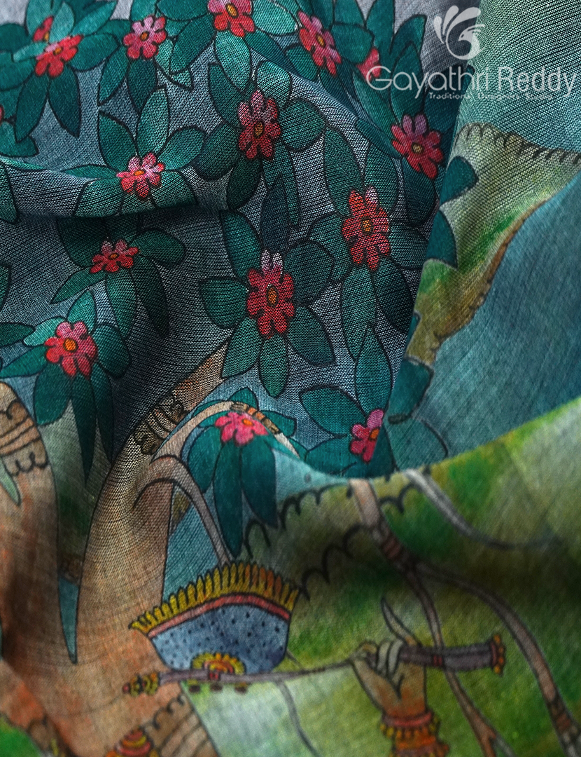 CHANDERI PRINTED SAREE-CHS255