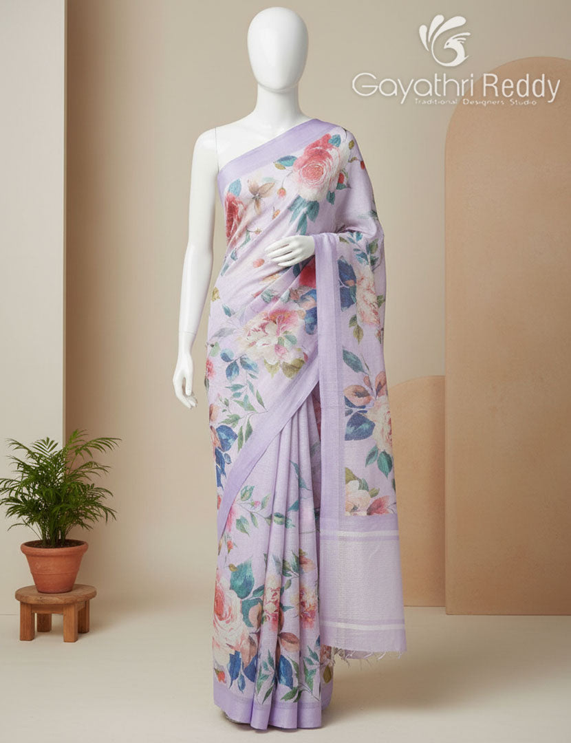 PURE LINEN SAREE-L1436