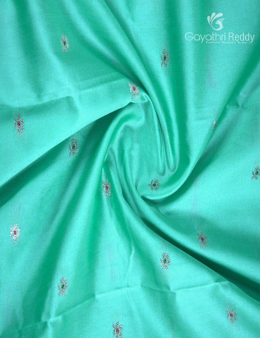 Semi Banaras Katan Silk Saree in Sky Blue