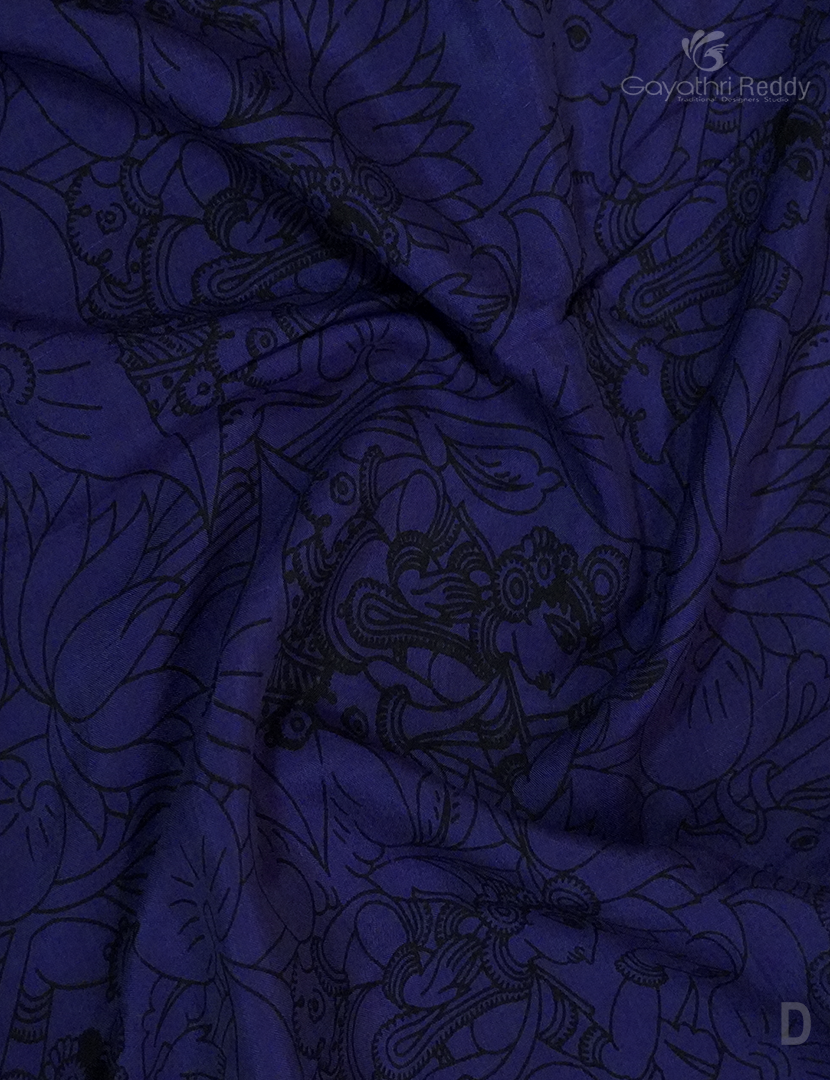 PURE KALAMKARI  KADI  SILK -KKS5