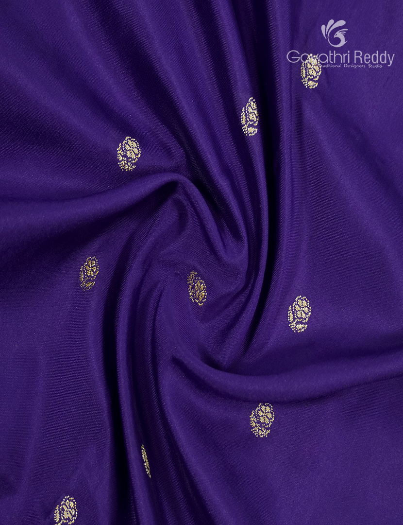 Semi Katan Silk Saree in Purple