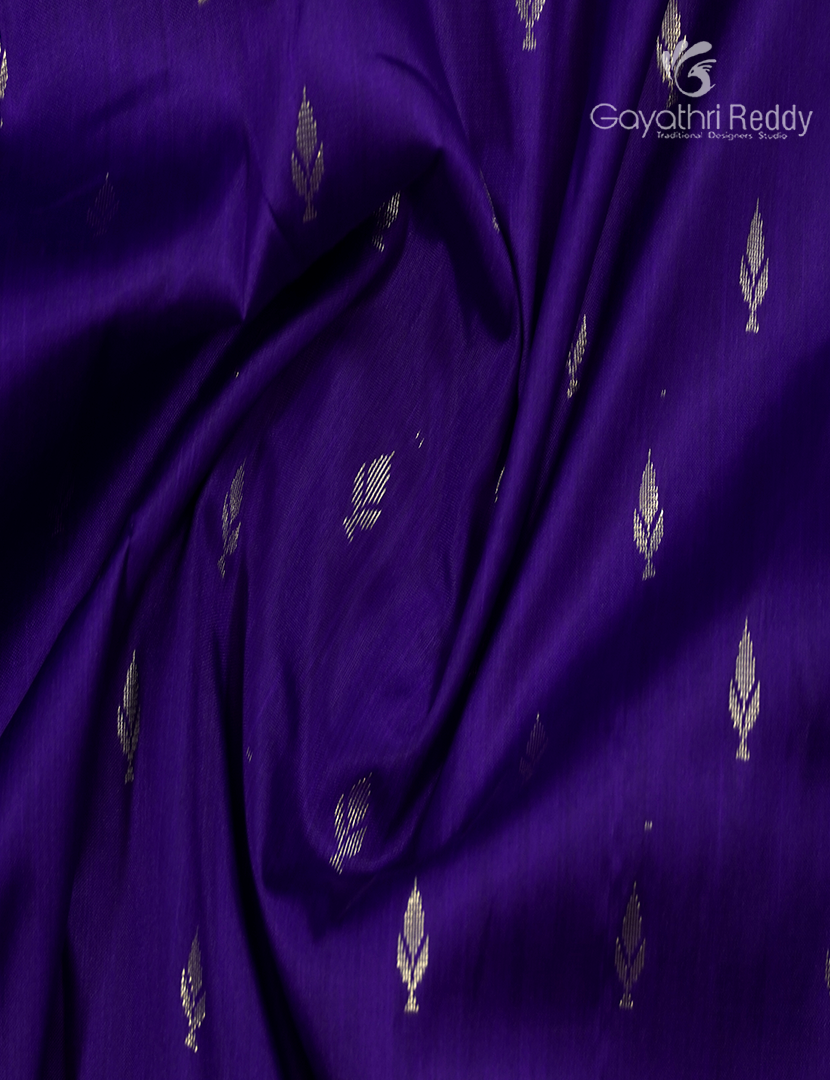 Semi Banaras Katan Silk Saree in Violet