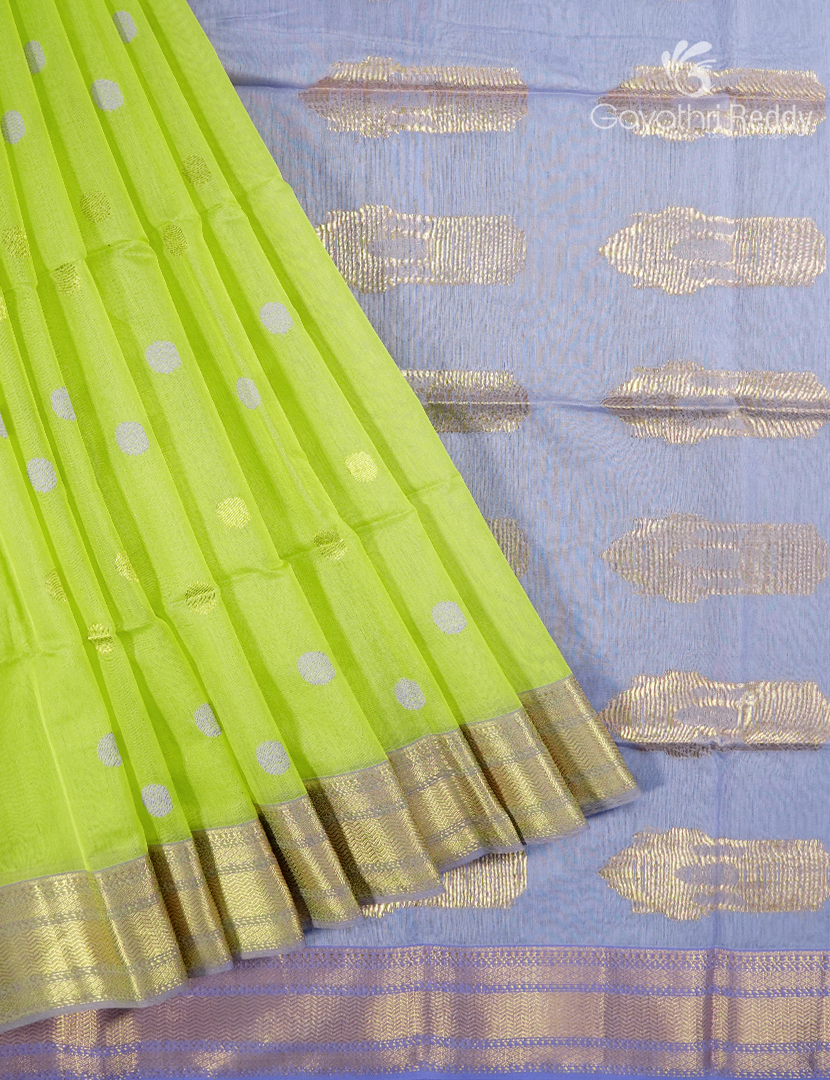 PURE CHANDERI BUTTA SAREES -CPS1219