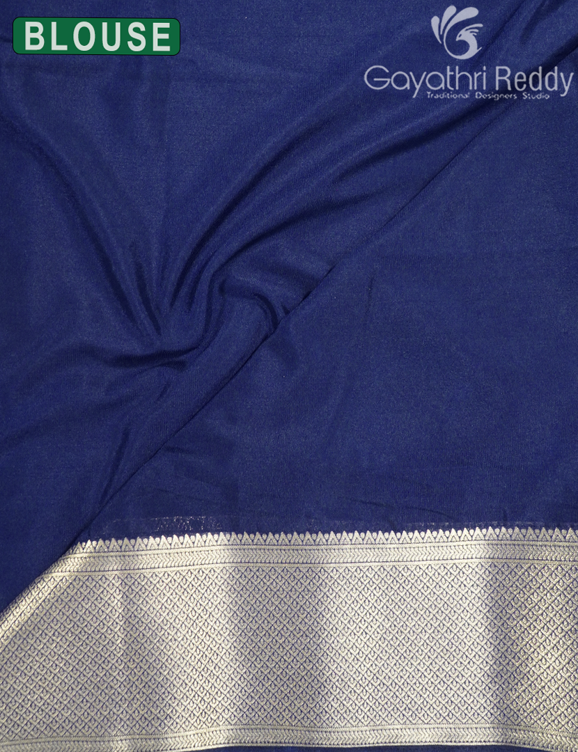SEMI MYSORE CREPE SAREE-SMC411